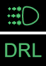 Значок DRL на панели