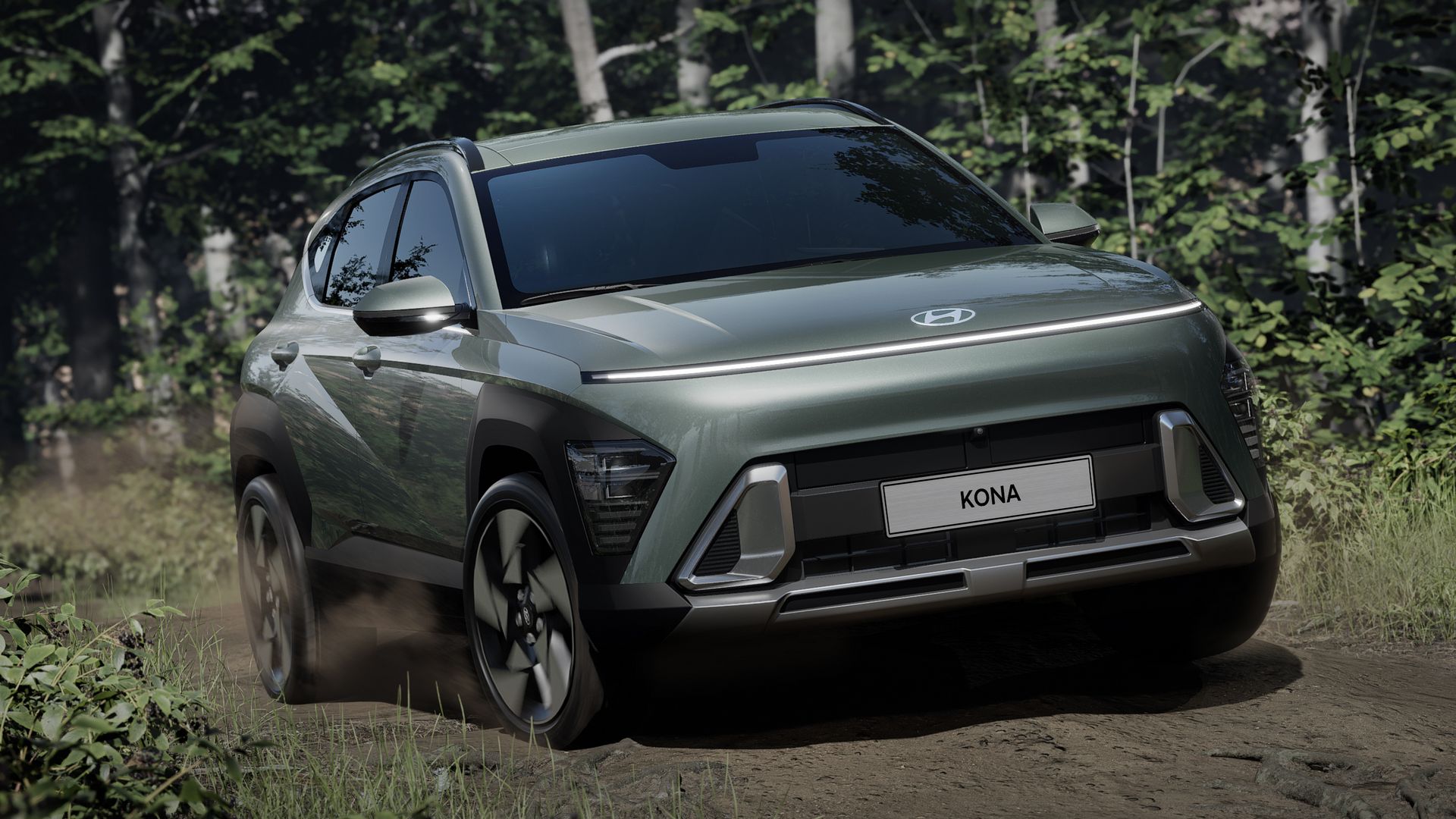 Представлено новое семейство кроссоверов Hyundai Kona: «батарейные» и не только