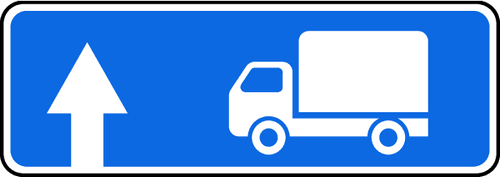Знак 6.15.1. Направление движения для грузовых автомобилей