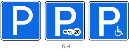 Знак 6.4. Парковка (парковочное место)