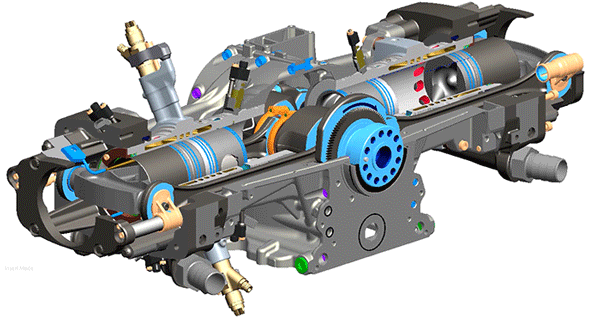 Принцип работы оппозитного двигателя типа ОРОС