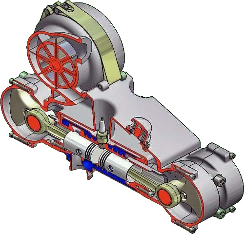 Оппозитный мотор Тип 5ТДФ