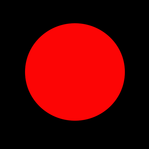 Индикатор с красным кругом